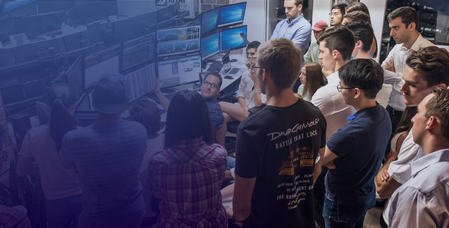 IOTAF trading floor with students