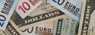 euros and dollars